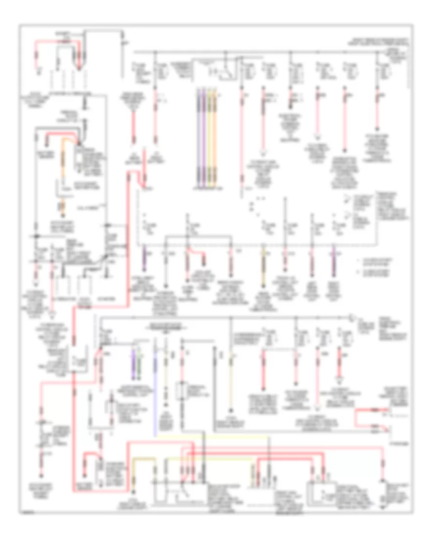 Power Distribution Wiring Diagram Sedan 1 of 5 for Mercedes Benz E350 4Matic 2014