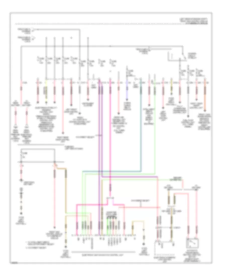 Power Distribution Wiring Diagram Sedan 5 of 5 for Mercedes Benz E350 4Matic 2014