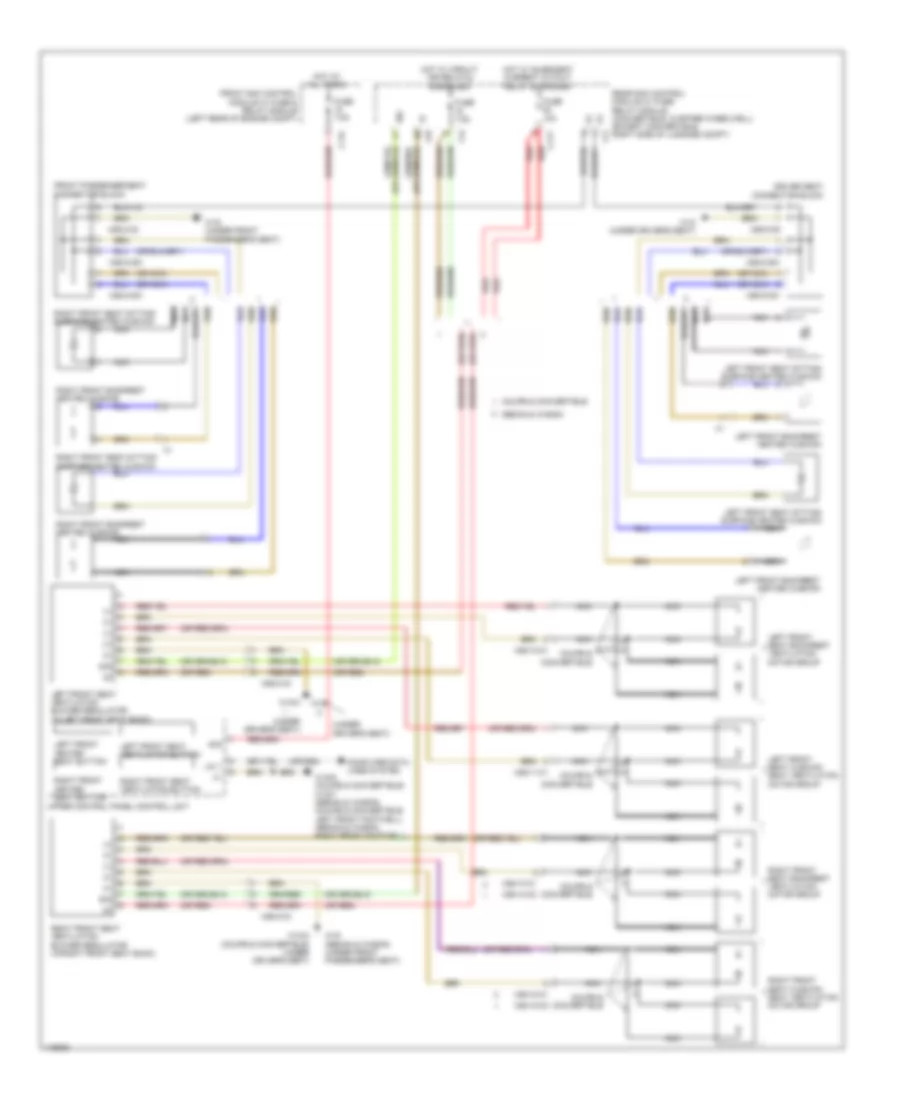 Front Ventilation  Heated Seat Wiring Diagram for Mercedes Benz E350 4Matic 2014