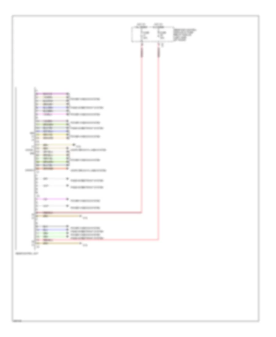 Rear Control Unit Wiring Diagram, Coupe for Mercedes-Benz E350 4Matic 2010
