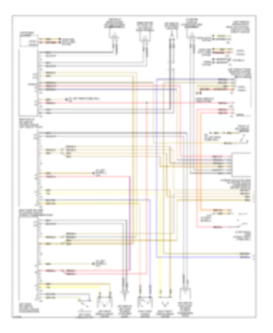 Remote Keyless EntryAnti-theft Alarm Wiring Diagram, Except Convertible (1 of 2) for Mercedes-Benz CLK550 2009