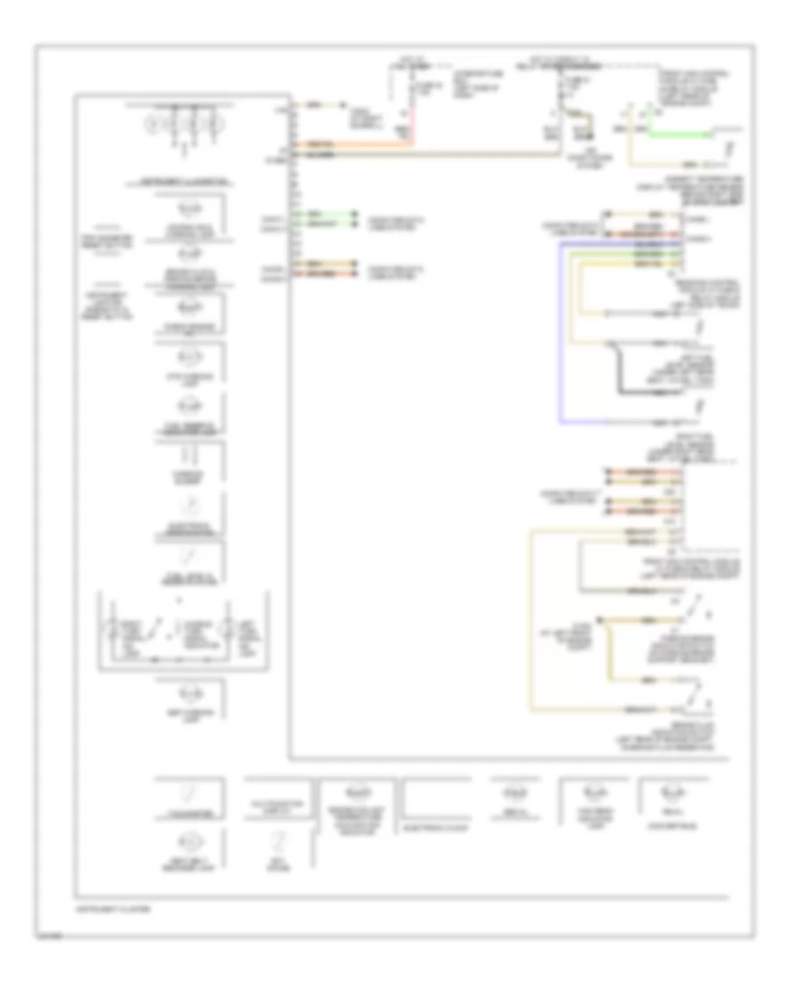 Instrument Cluster Wiring Diagram for Mercedes Benz CLK550 2009