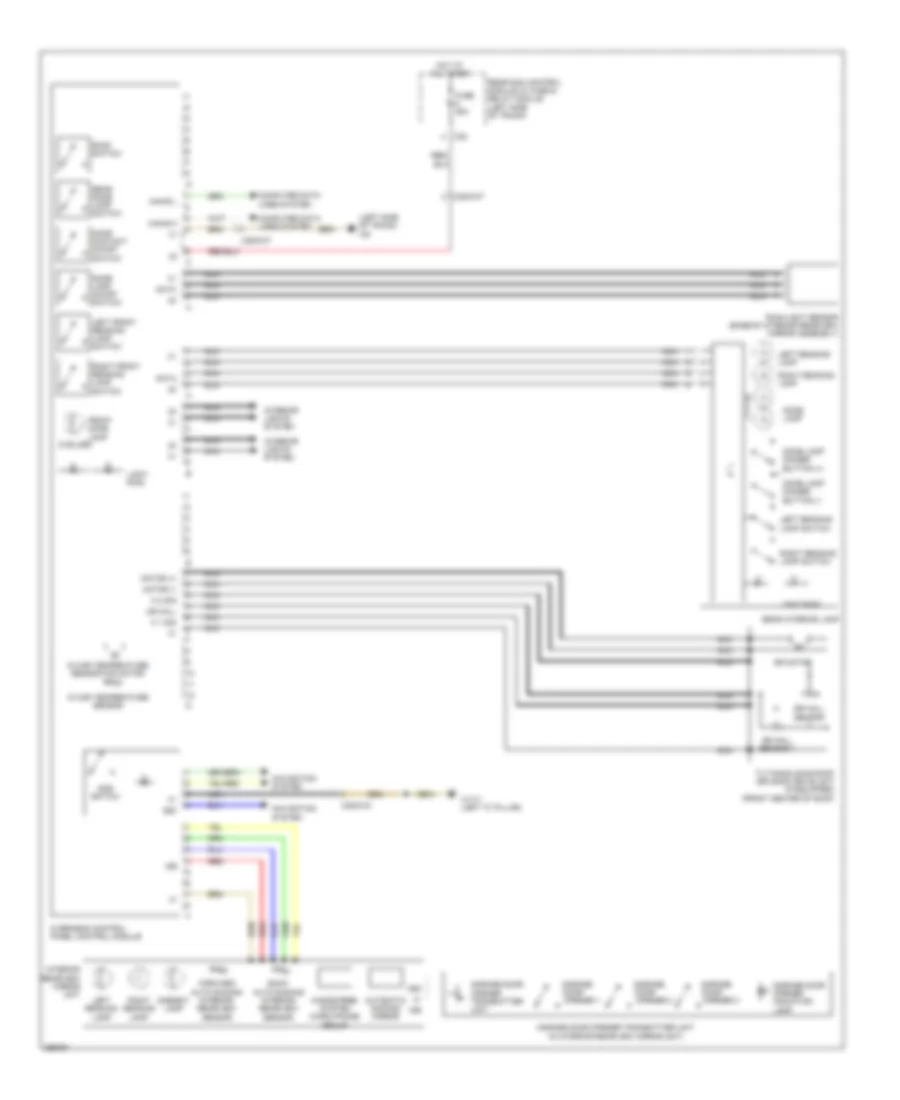 Overhead Console Wiring Diagram for Mercedes Benz CLS550 2011