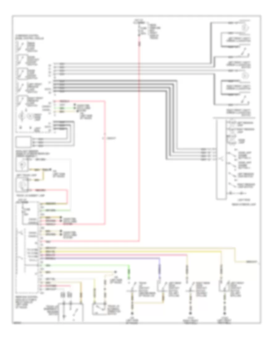 Courtesy Lamps Wiring Diagram 1 of 2 for Mercedes Benz CLS550 2011