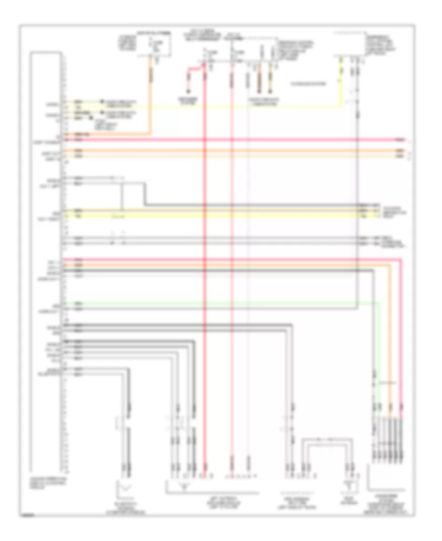 COMAND Actuation Wiring Diagram 1 of 2 for Mercedes Benz CLS550 2011