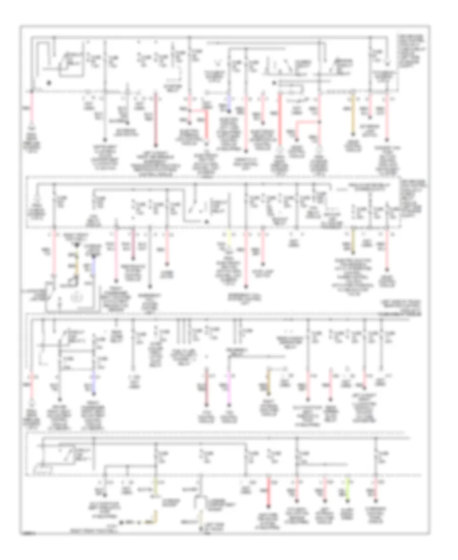 Power Distribution Wiring Diagram (2 of 2) for Mercedes-Benz CLS550 2011