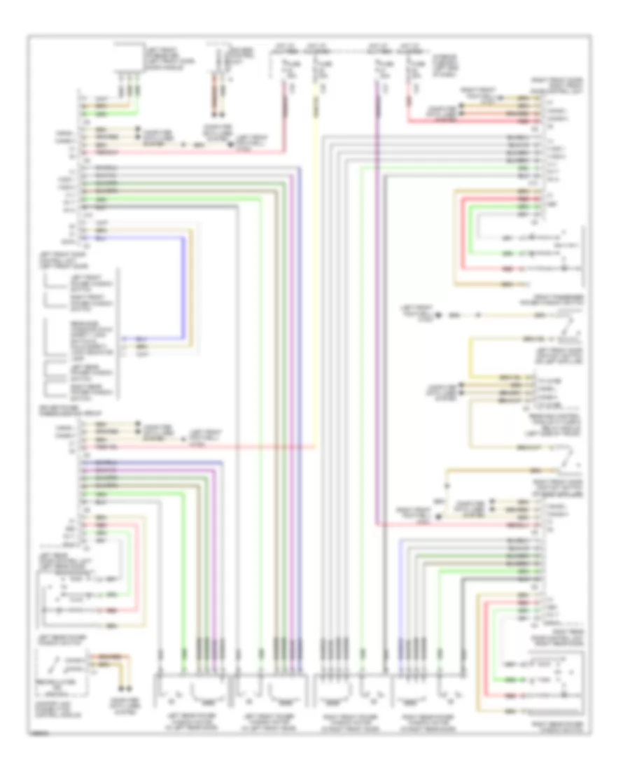 Power Windows Wiring Diagram for Mercedes Benz CLS550 2011
