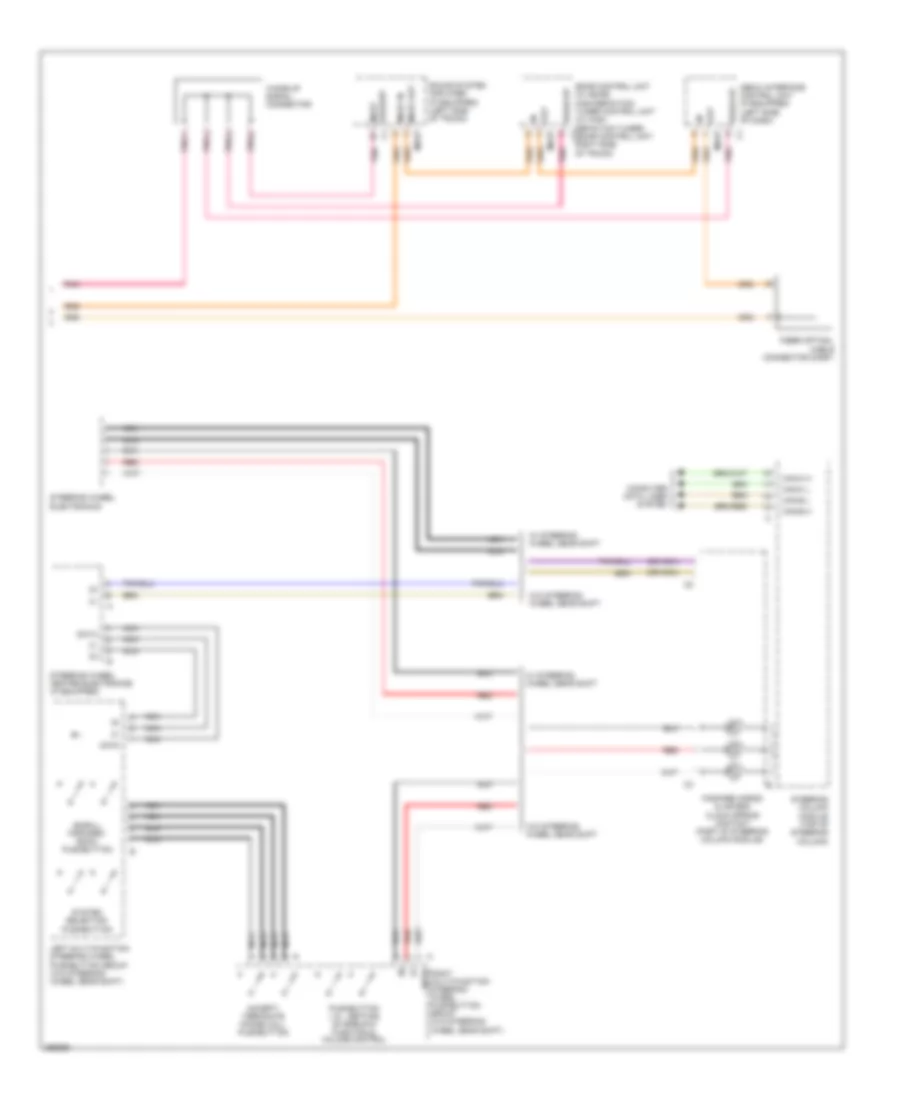 COMAND Actuation Wiring Diagram 2 of 2 for Mercedes Benz CLS550 2011
