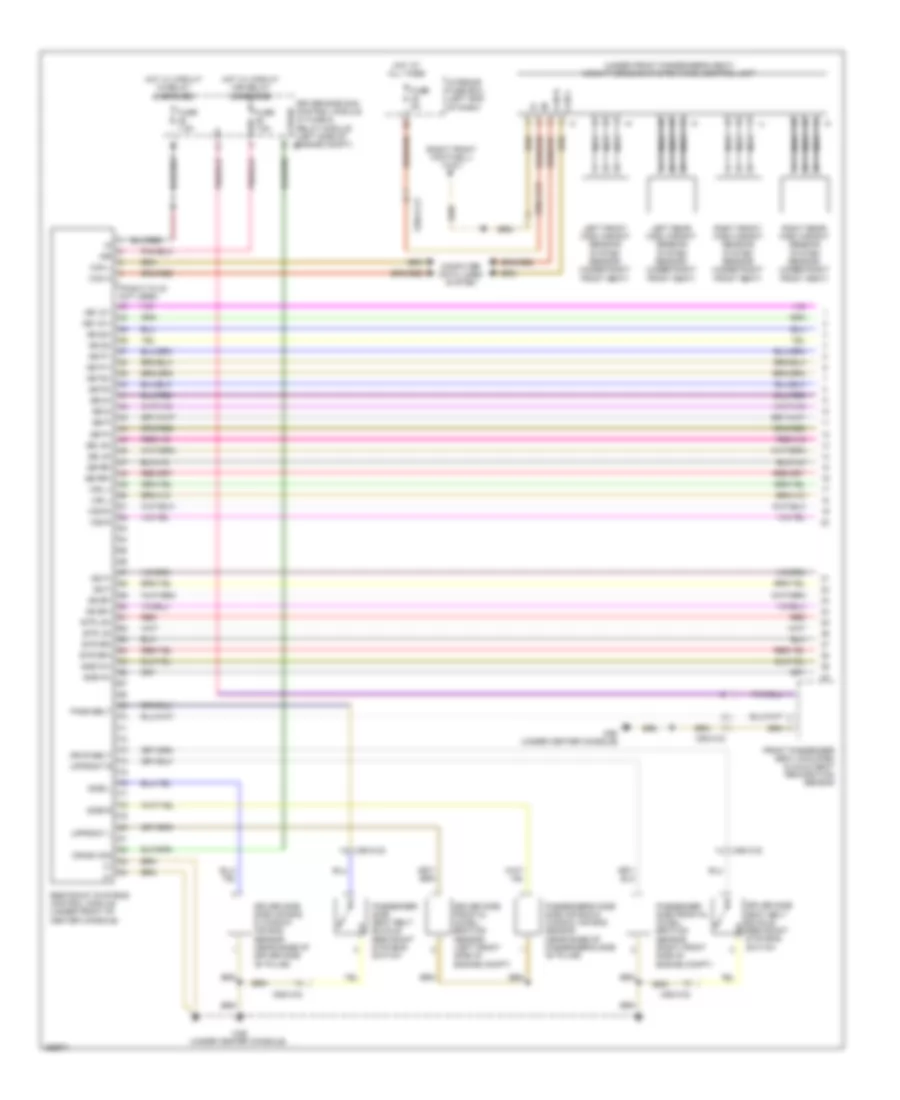 Supplemental Restraint Wiring Diagram 1 of 2 for Mercedes Benz CLS550 2011