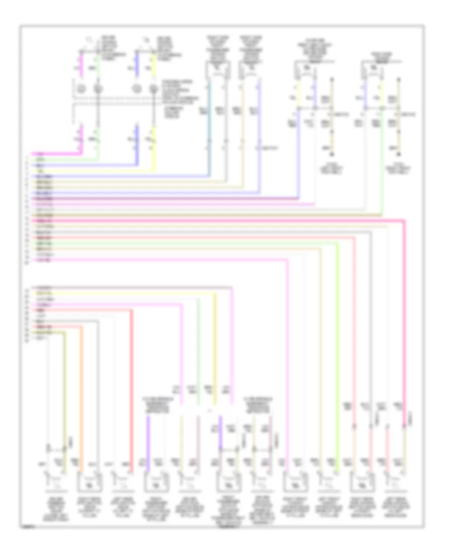 Supplemental Restraint Wiring Diagram 2 of 2 for Mercedes Benz CLS550 2011