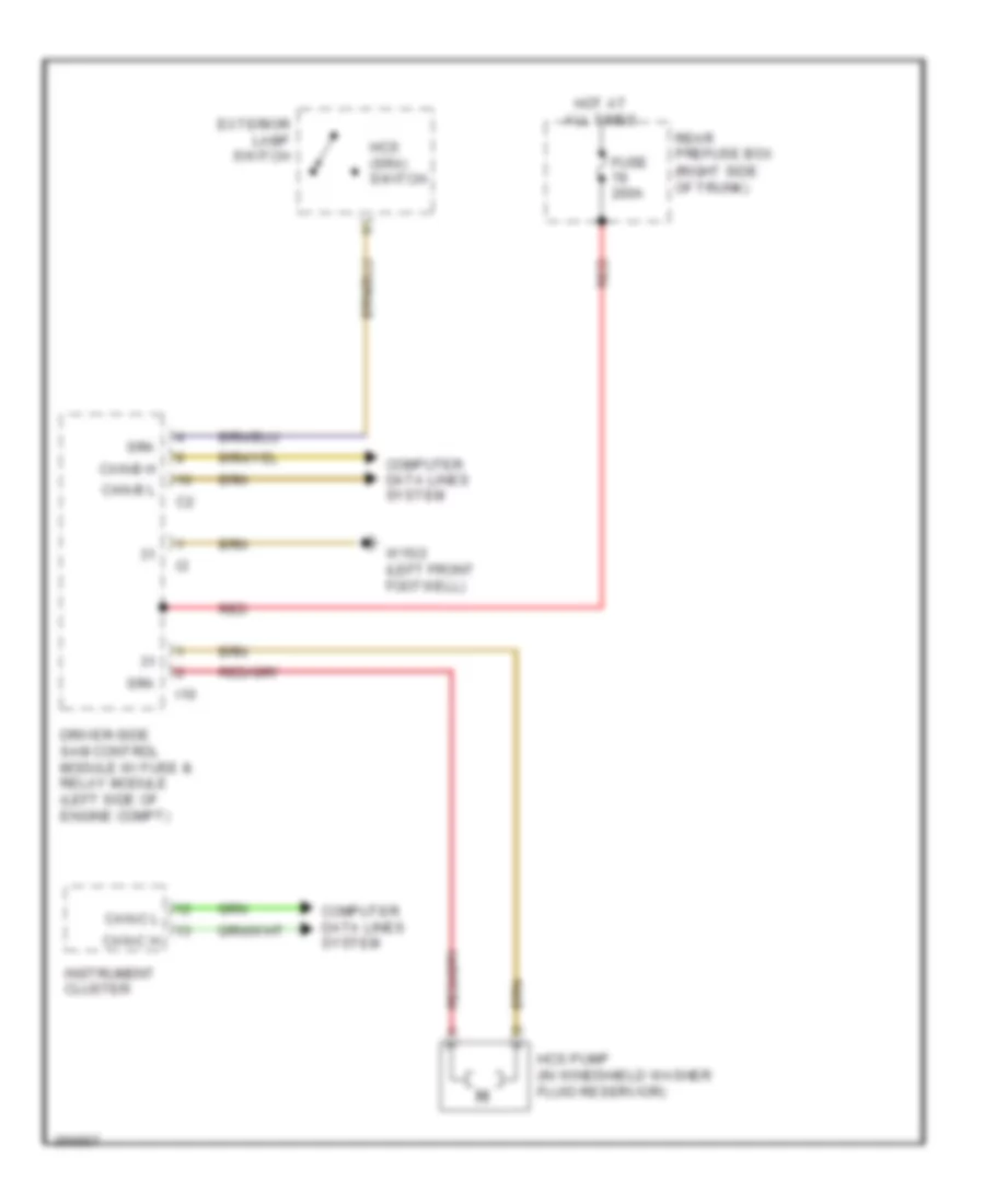 схема шайбы фары для Mercedes-Benz CLS550 2011