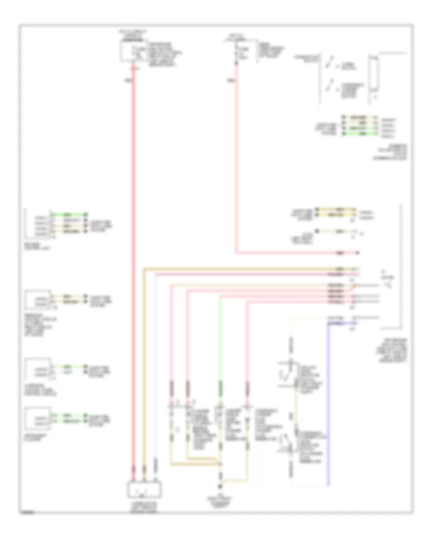 WiperWasher Wiring Diagram for Mercedes-Benz CLS550 2011