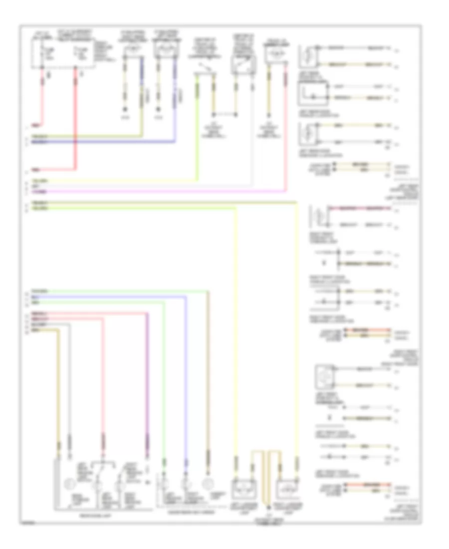 Courtesy Lamps Wiring Diagram, Sedan (2 of 2) for Mercedes-Benz E350 4Matic 2010