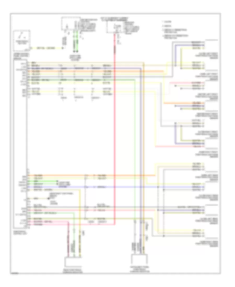 Parktronic Wiring Diagram for Mercedes-Benz E350 4Matic 2010