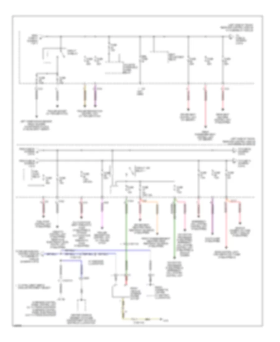 Power Distribution Wiring Diagram Sedan 2 of 5 for Mercedes Benz E350 4Matic 2010