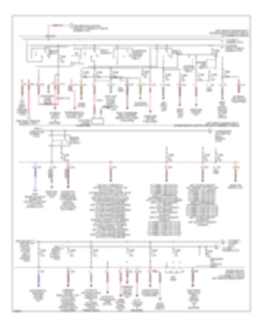 Power Distribution Wiring Diagram Sedan 4 of 5 for Mercedes Benz E350 4Matic 2010