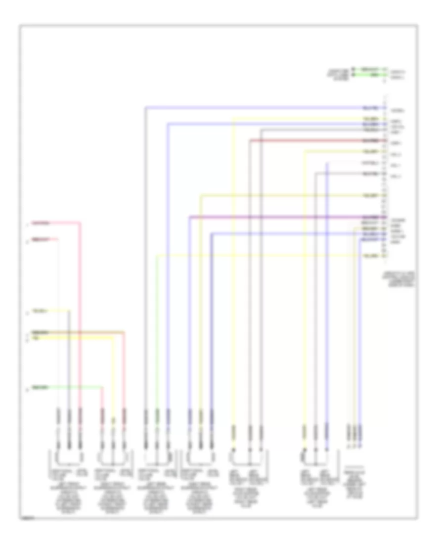 Electronic Suspension Wiring Diagram 2 of 2 for Mercedes Benz E320 2008