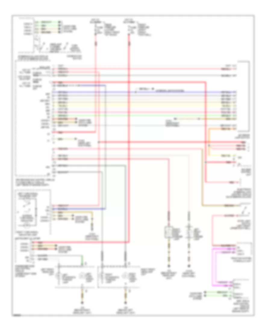 Front Exterior Lamps Wiring Diagram 1 of 2 for Mercedes Benz E320 2008
