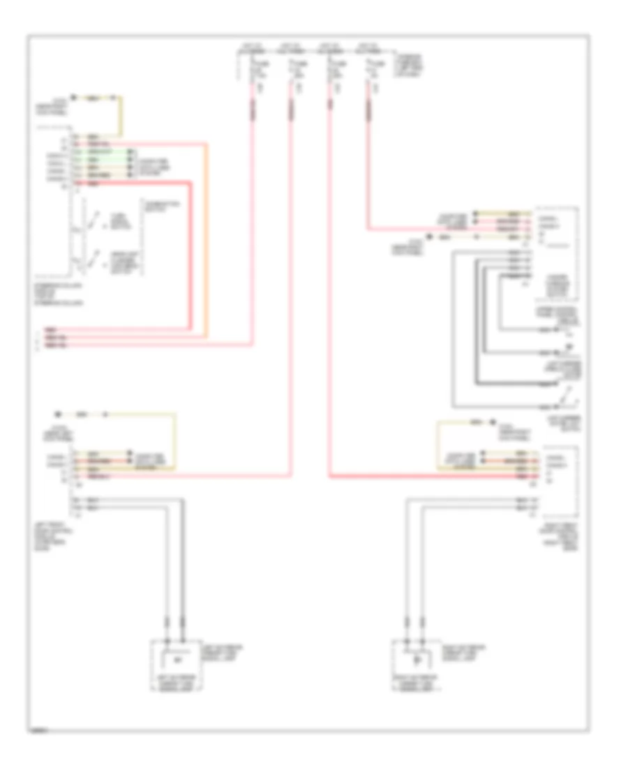 Front Exterior Lamps Wiring Diagram 2 of 2 for Mercedes Benz E320 2008