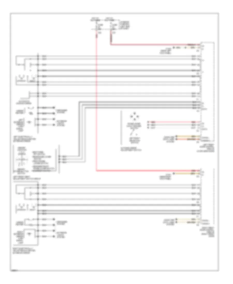 Memory Mirrors Wiring Diagram for Mercedes-Benz E320 2008