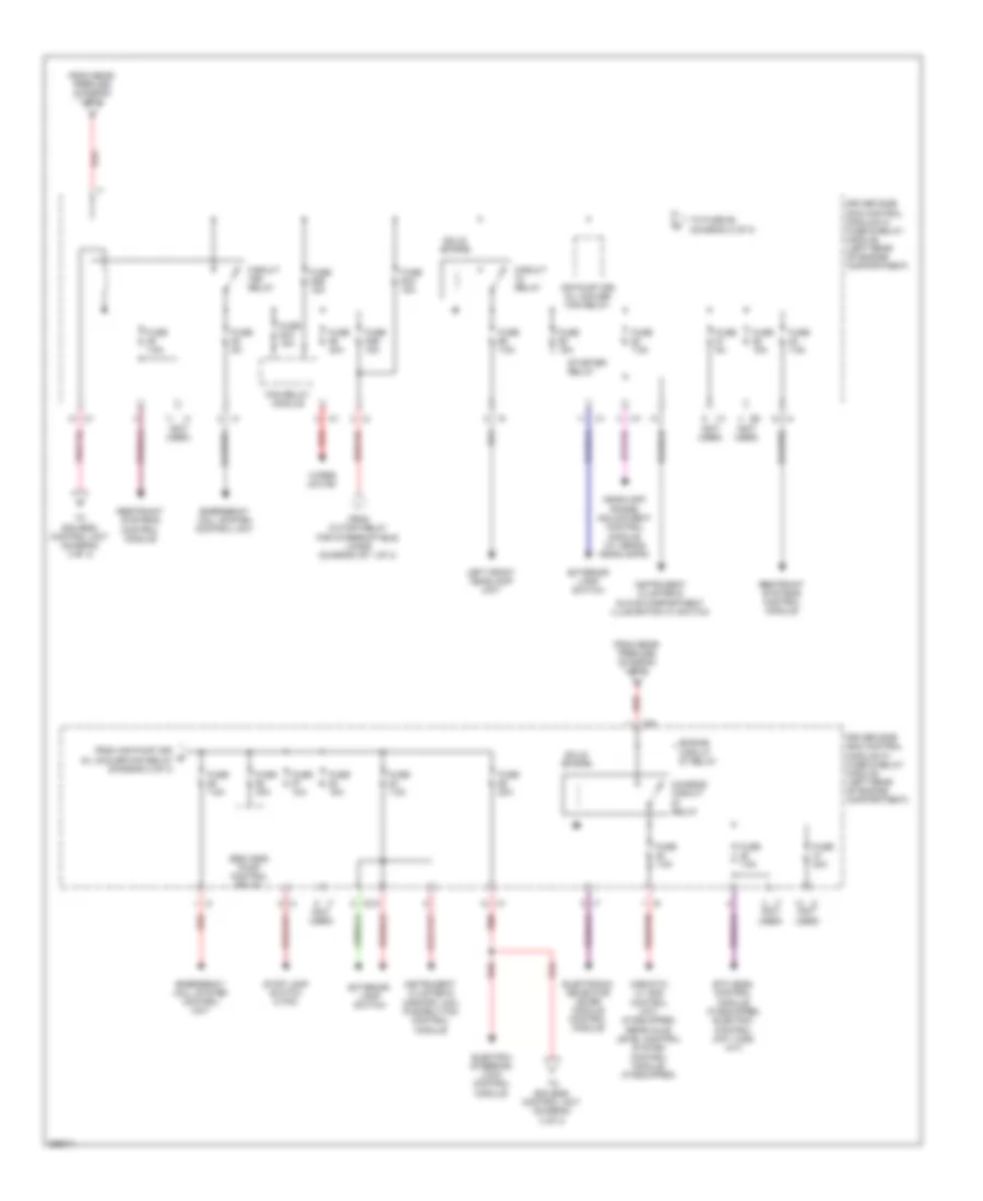 Power Distribution Wiring Diagram (2 of 3) for Mercedes-Benz E320 2008