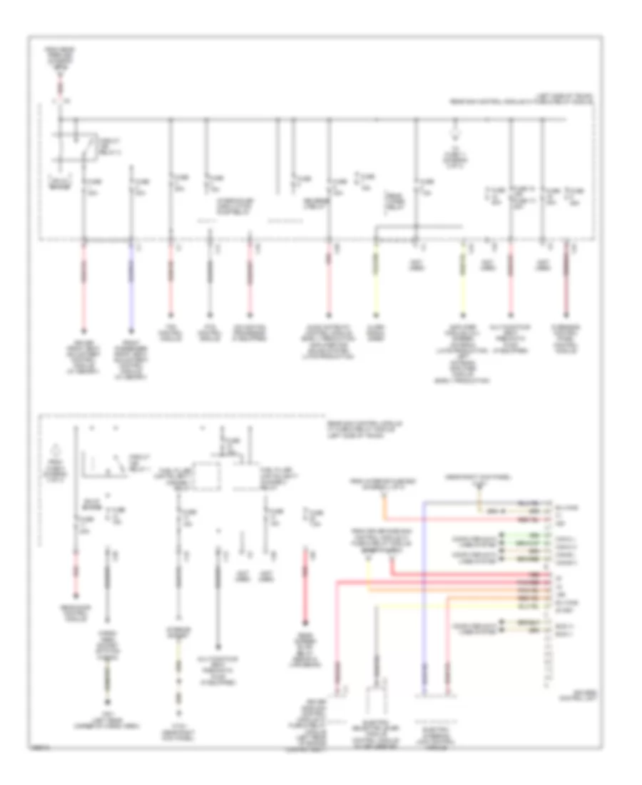 Power Distribution Wiring Diagram (3 of 3) for Mercedes-Benz E320 2008