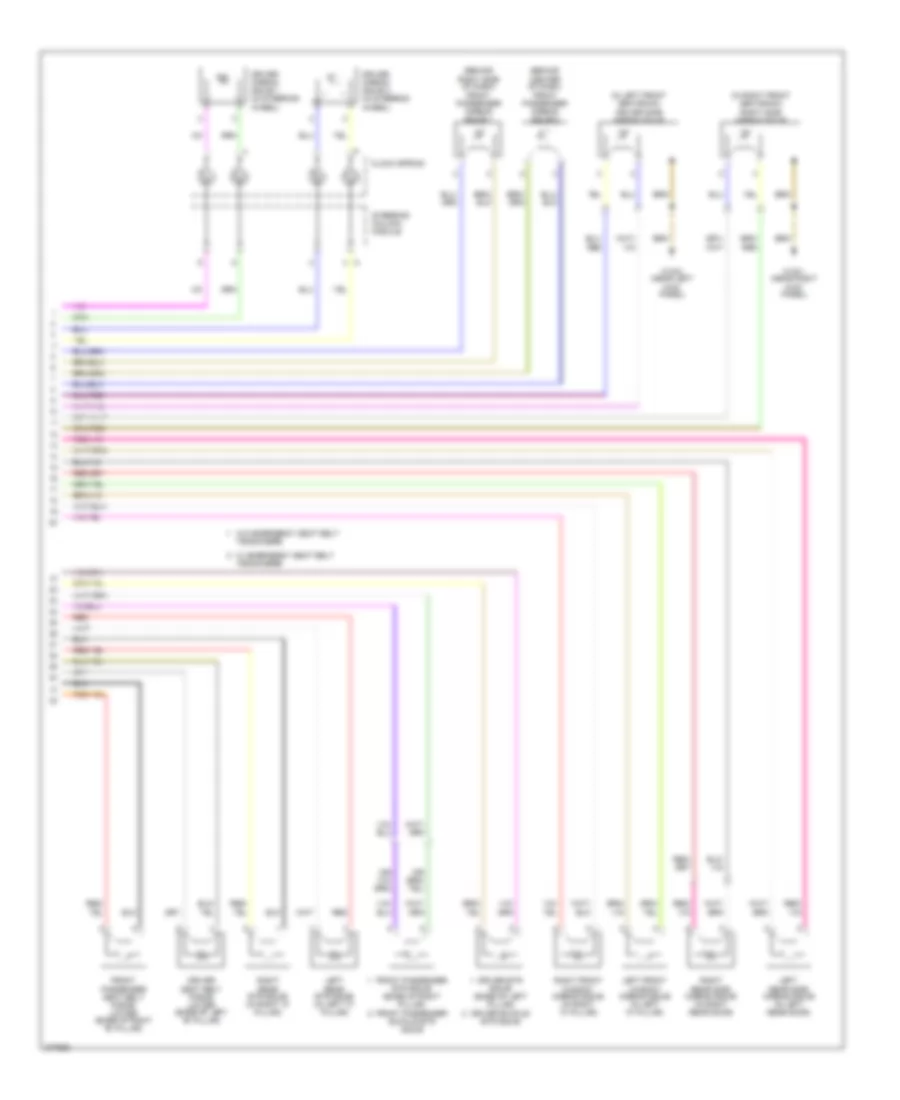 Supplemental Restraint Wiring Diagram (2 of 2) for Mercedes-Benz E320 2008