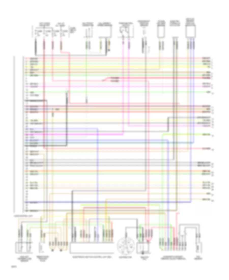 3 0L Engine Performance Wiring Diagrams 1 of 2 for Mercedes Benz 300E 1992