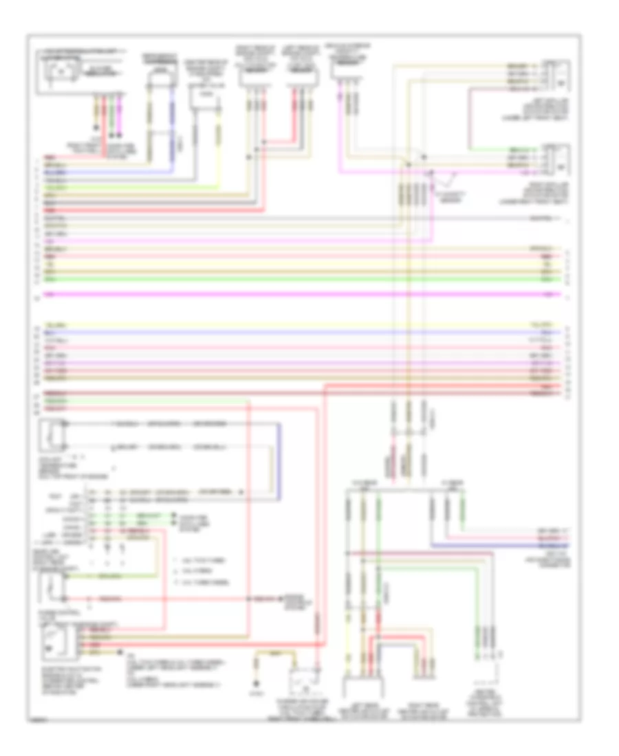 Automatic AC Wiring Diagram (2 of 3) for Mercedes-Benz S350 2012