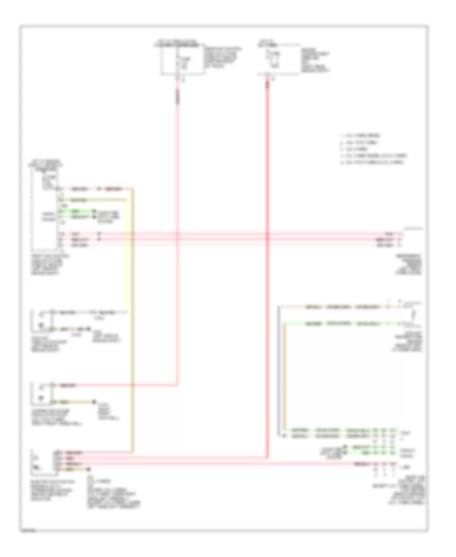 Cooling Fan Wiring Diagram for Mercedes-Benz S350 2012