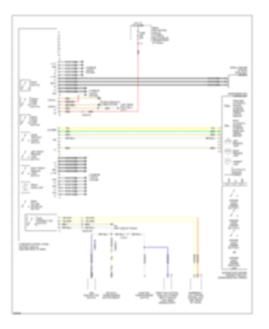Overhead Console Wiring Diagram for Mercedes Benz S350 2012