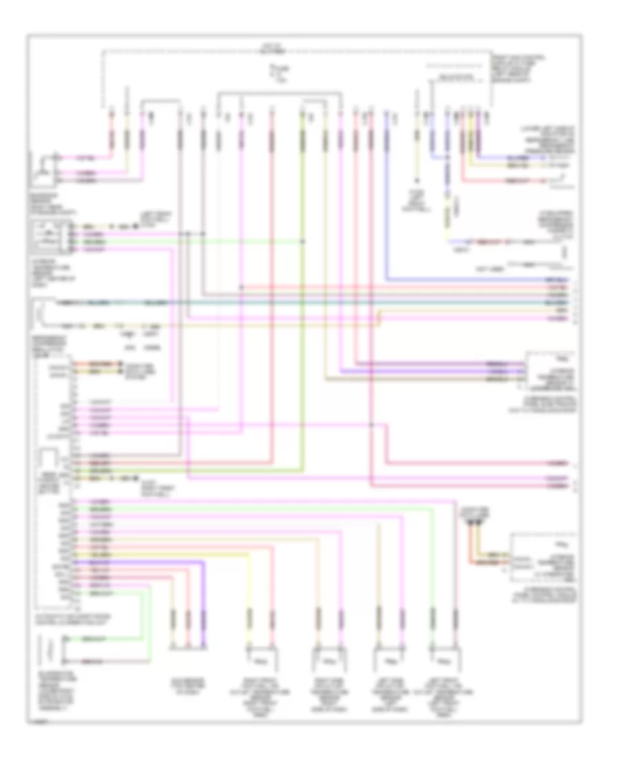 Automatic AC Wiring Diagram, without Thermotronic (1 of 3) for Mercedes-Benz E400 Hybrid 2014