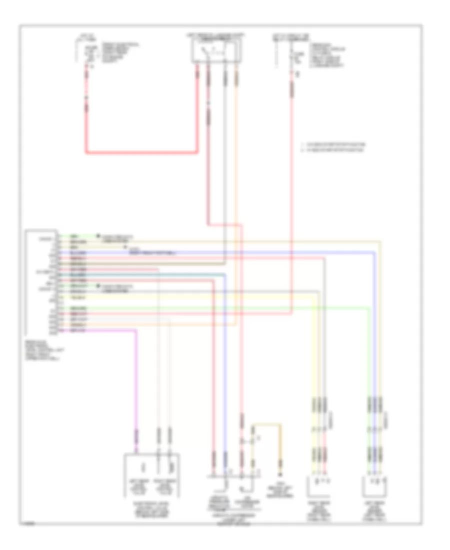 Electronic Level Control Wiring Diagram for Mercedes-Benz E400 Hybrid 2014