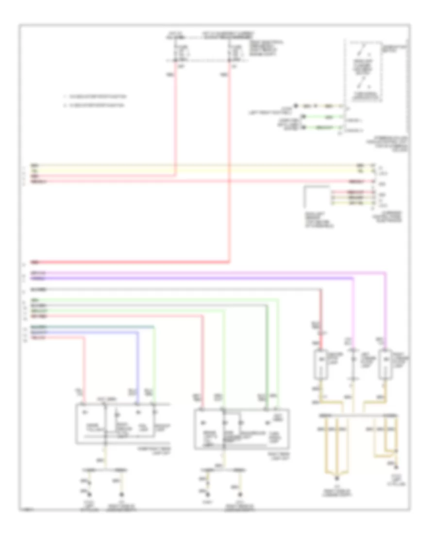 Exterior Lamps Wiring Diagram, with Dynamic LED Headlamps (4 of 4) for Mercedes-Benz E400 Hybrid 2014