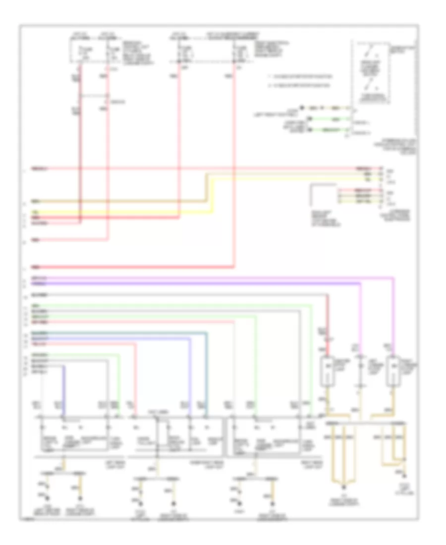 Exterior Lamps Wiring Diagram without Dynamic LED Headlamps 3 of 3 for Mercedes Benz E400 Hybrid 2014
