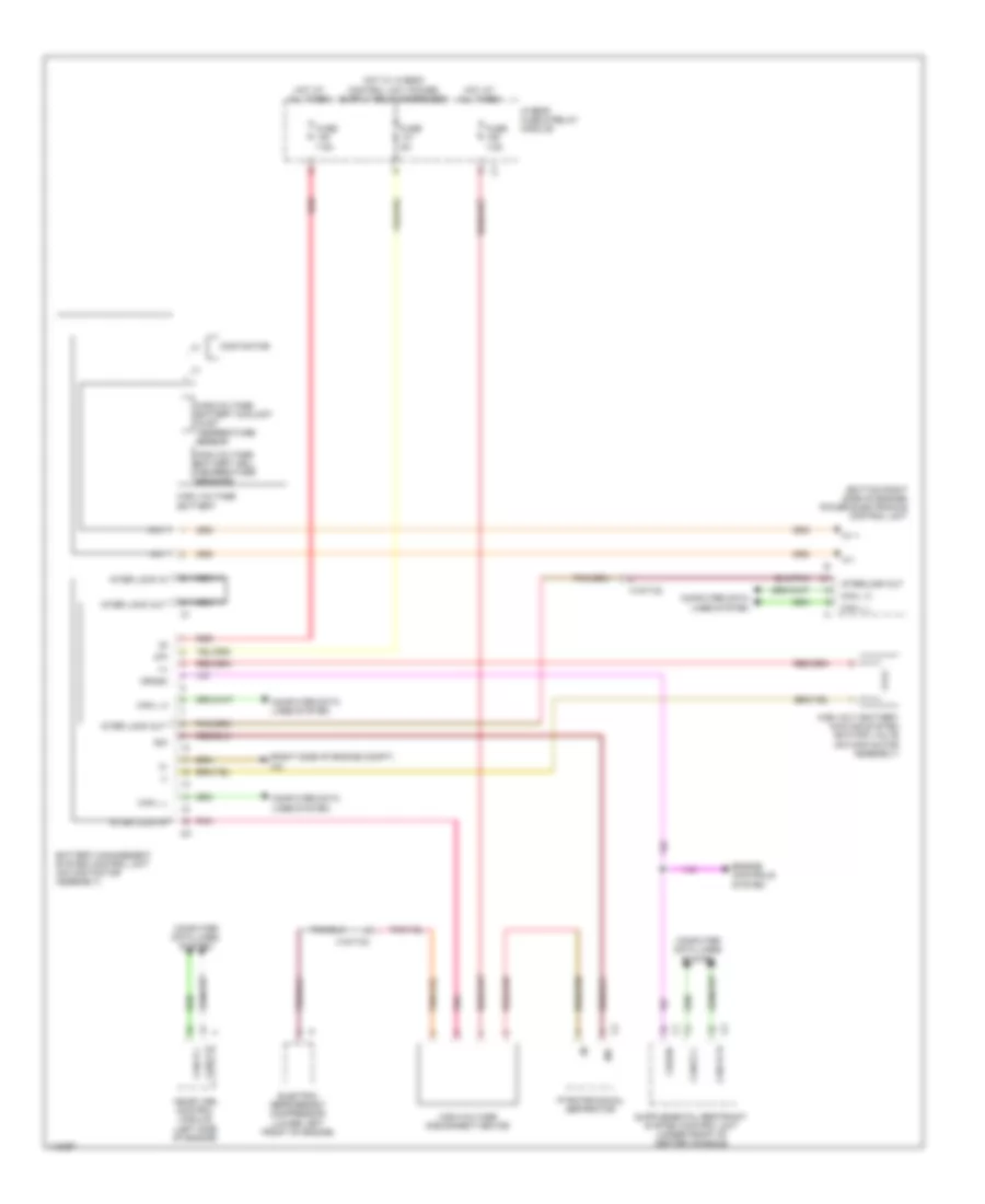 Battery Management System Wiring Diagram, Late Production for Mercedes-Benz E400 Hybrid 2014