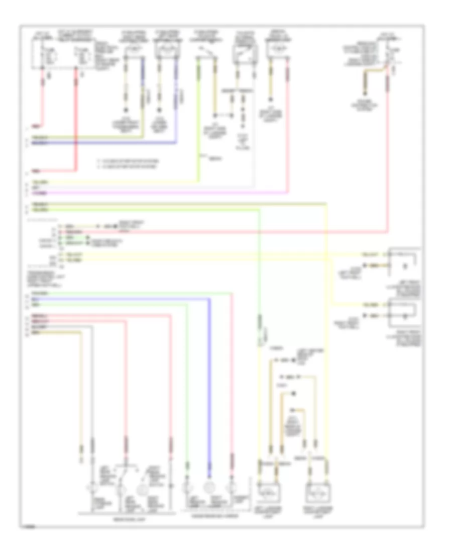 Courtesy Lamps Wiring Diagram, Sedan (2 of 3) for Mercedes-Benz E550 2014