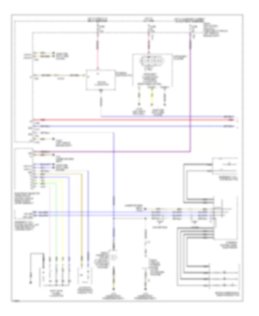 Instrument Illumination Wiring Diagram, Convertible (1 of 2) for Mercedes-Benz E550 2014