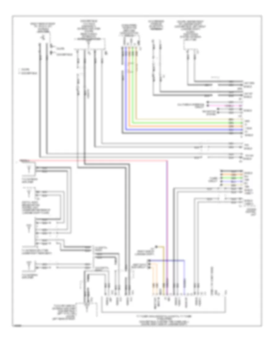 COMAND Actuation Wiring Diagram, Convertible (3 of 3) for Mercedes-Benz E550 2014