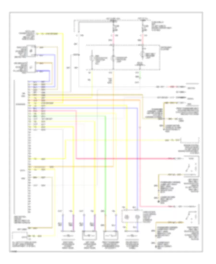 Supplemental Restraint Wiring Diagram for Mercedes-Benz ML430 1999