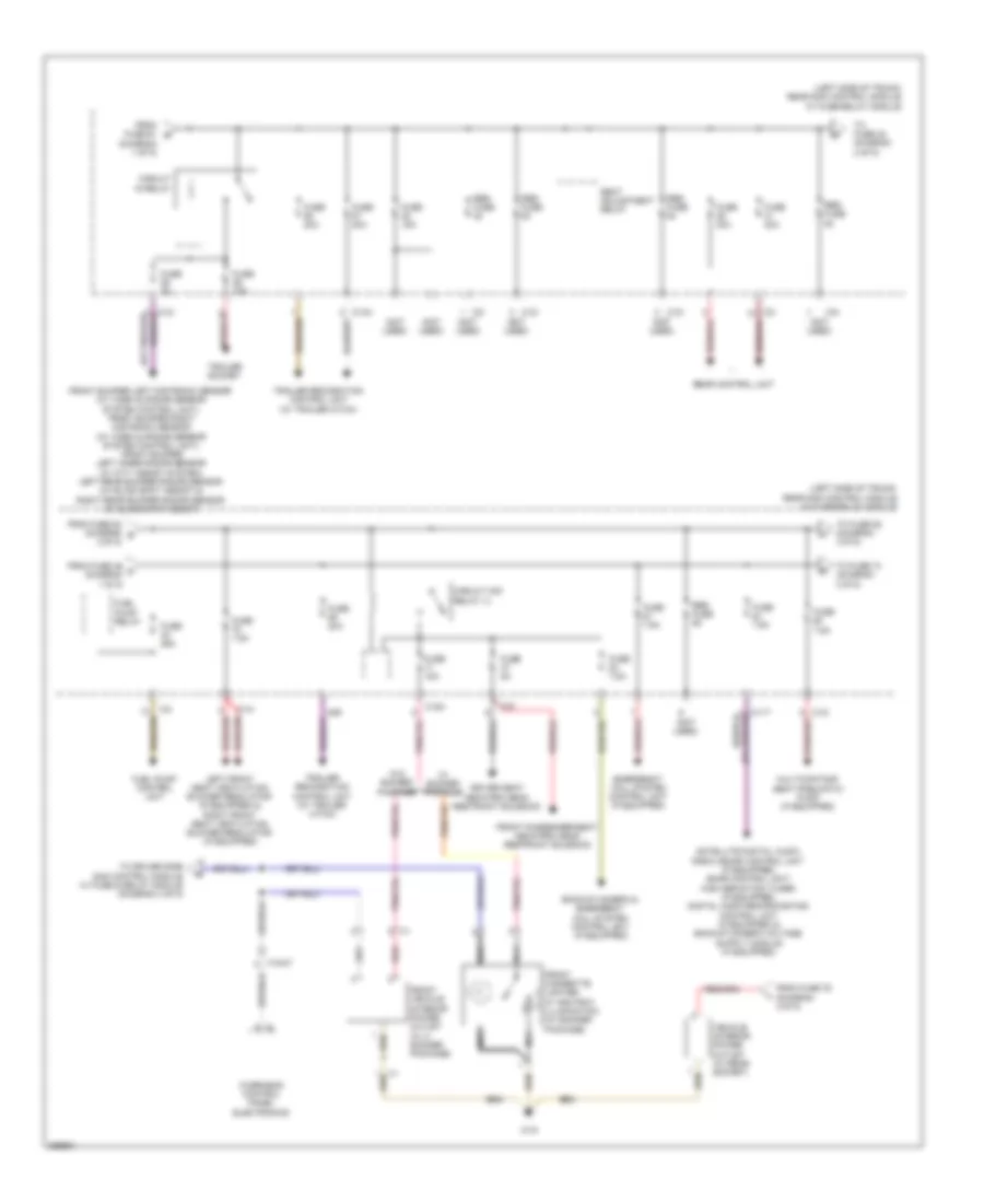 Power Distribution Wiring Diagram Coupe 2 of 5 for Mercedes Benz E350 2011