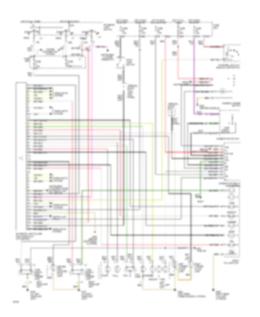 Exterior Light Wiring Diagram for Mercedes Benz 300SD 1992