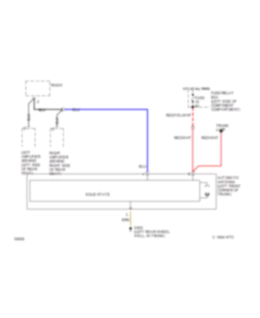 Power Antenna Wiring Diagram One Piece Radio with Sound System for Mercedes Benz 300SD 1992