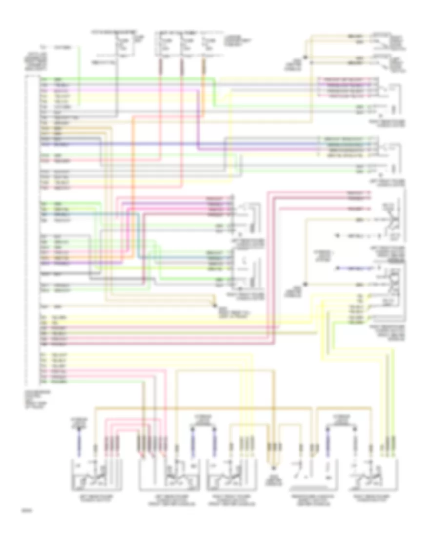 Power Window Wiring Diagram for Mercedes Benz 300SD 1992