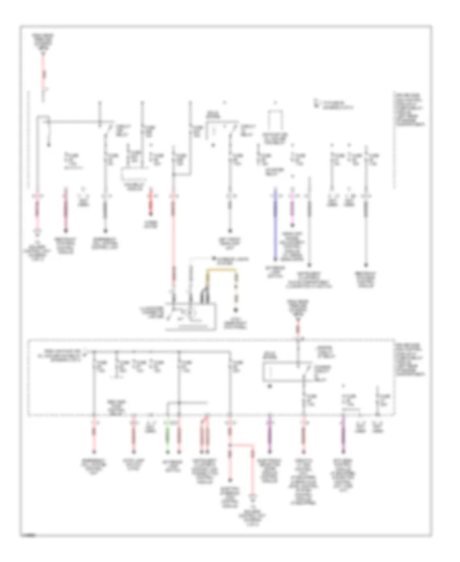 Power Distribution Wiring Diagram 2 of 3 for Mercedes Benz E320 2009