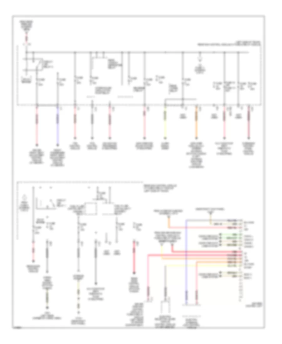 Power Distribution Wiring Diagram (3 of 3) for Mercedes-Benz E320 2009