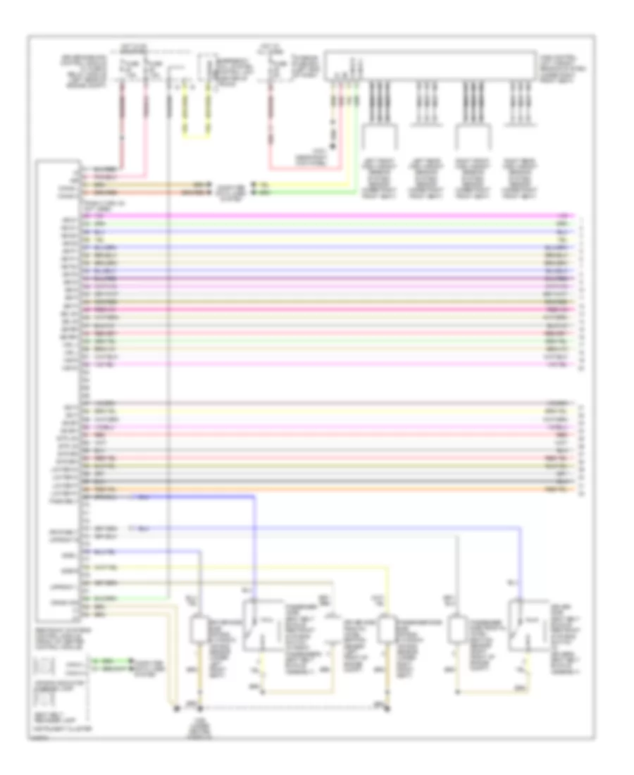 Supplemental Restraint Wiring Diagram (1 of 2) for Mercedes-Benz E320 2009
