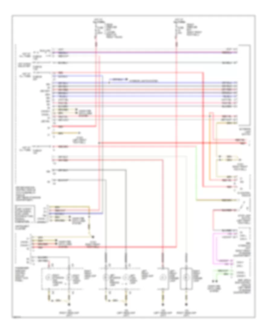 Front Exterior Lamps Wiring Diagram 1 of 2 for Mercedes Benz E320 2005