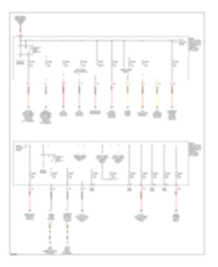 Power Distribution Wiring Diagram (3 of 3) for Mercedes-Benz E320 2005