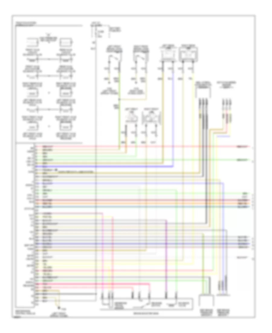 Electronic Suspension Wiring Diagram 1 of 2 for Mercedes Benz SLK230 2001